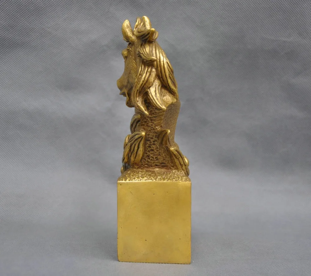 8 &quotКитайский Зодиак животное голова лошади бюст латунная статуя | Дом и сад