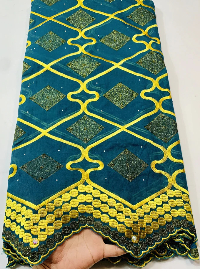 Кофейная швейцарская вуаль кружева в Швейцарии Высококачественная африканская