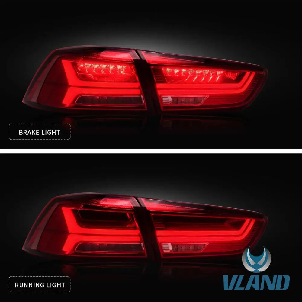 VLAND производитель для автомобиля Головной фонарь для Lancer светодиодный головной светильник 2008- для Lancer задний светильник с Последовательный сигнал поворота