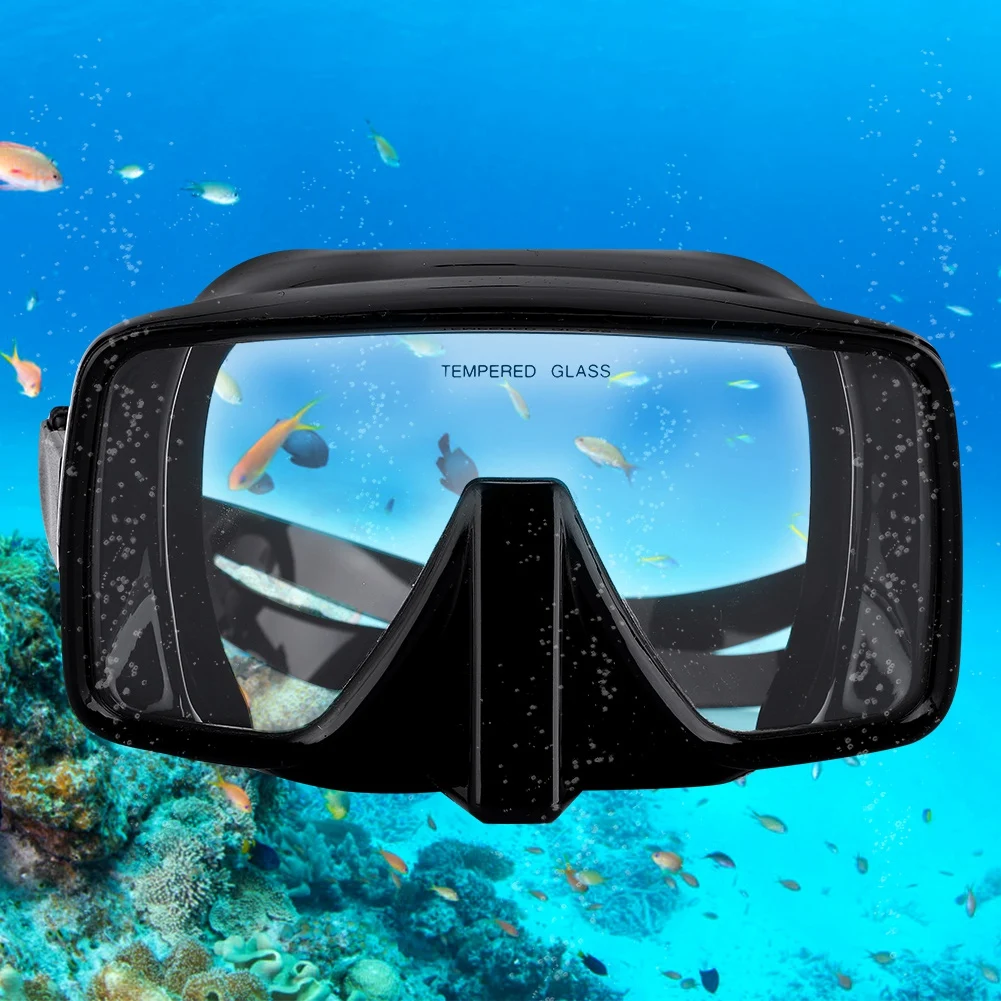 

One-piece Salvage Diving Mask Diving Mirror Full Silicone Deep Diving Mirror Snorkeling Plastic Packaging Dropshipping
