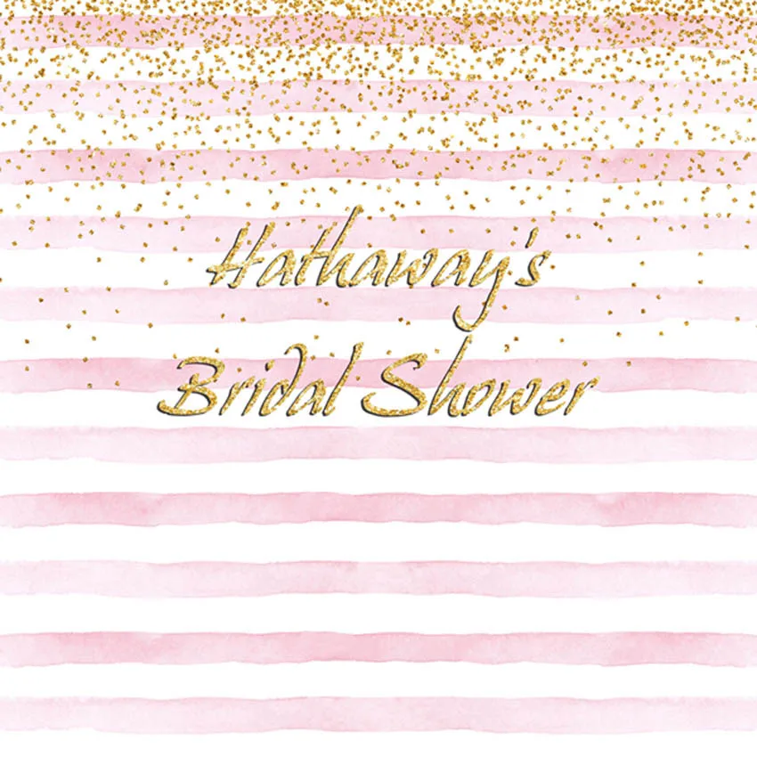 10x10 футов золотые самодельные Блестки для невесты и душа розовые белые полосы