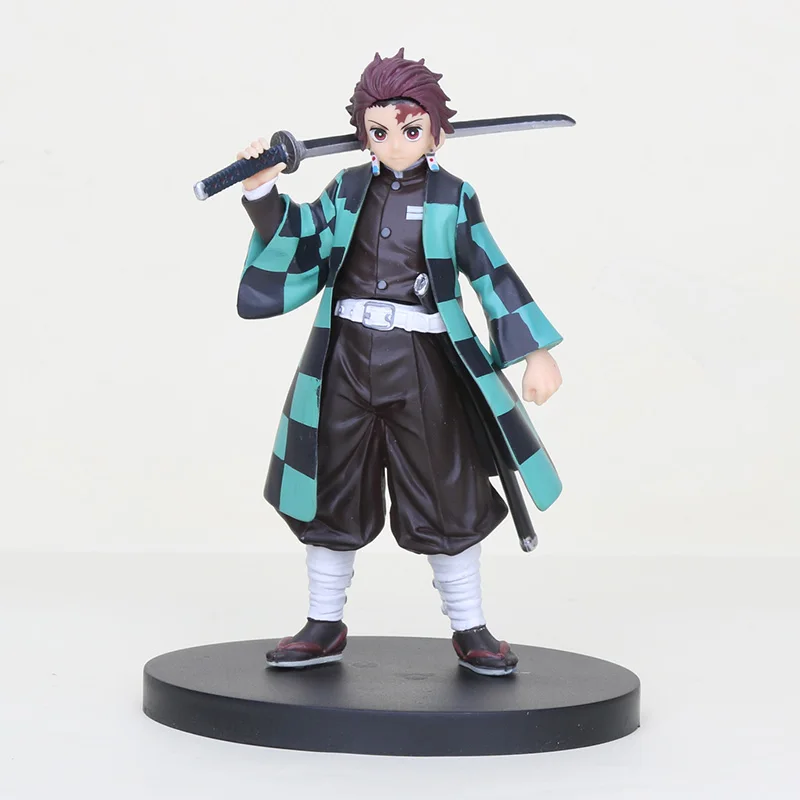 1 opp bag 16 см фигурка убийцы демона Kamado Tanjirou Kamado Nezuko Agatsuma Zenitsu Hashibira Inosuke Kimetsu no Yaiba ПВХ фигурка игрушки - Цвет: 1 opp bag