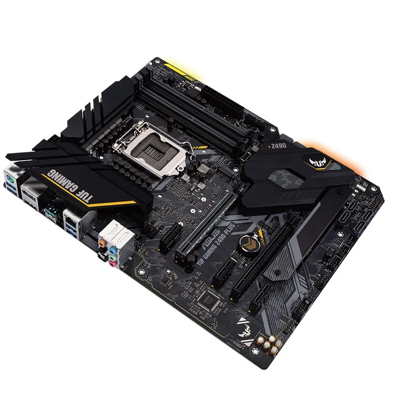 Игровой ASUS TUF LGA 1200 Материнская плата Intel 10th Gen Z490 (Wi-Fi 6) SATA 6 ATX материнская (Dual M.2 12 + 2 |