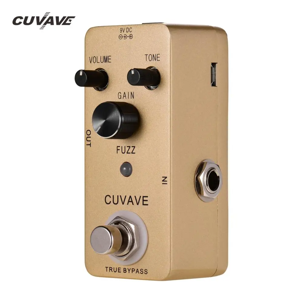 

CUVAVE FUZZ, винтажная педаль для гитары, сплав цинка, корпус, настоящая байпас, педаль для гитары, аксессуары для гитары, педаль для гитары
