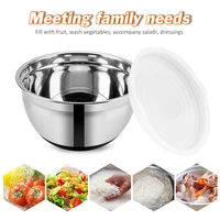 18cm20cm24cm anti scald with lid non slip stainless steel kitchen utensil bowl for salad bread pastries cake mixing bowl