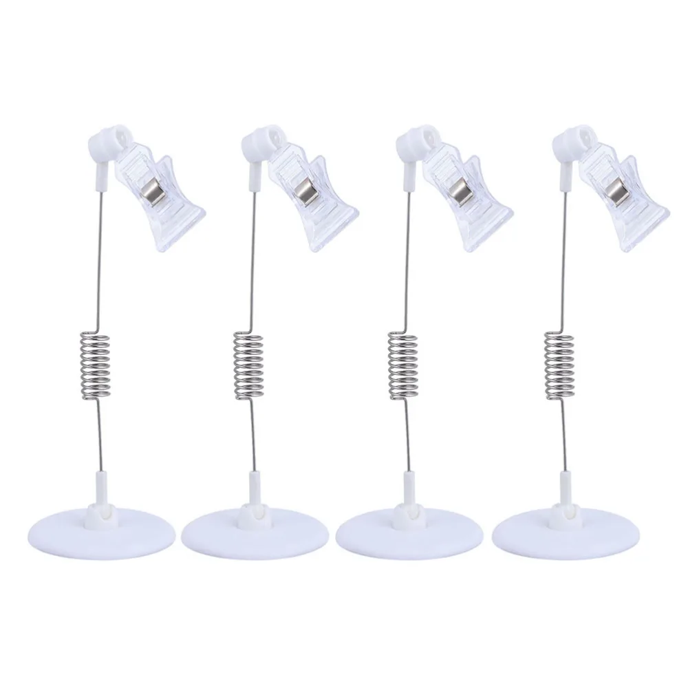 

5pcs Sign Holder Advertising Display Clip Name Label Price Tag Stand Rack