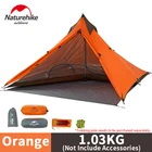 Палатка Naturehike туристическая Ультралегкая, 20D нейлон силикон, двухслойная, для пешего туризма, походов, 1 человека