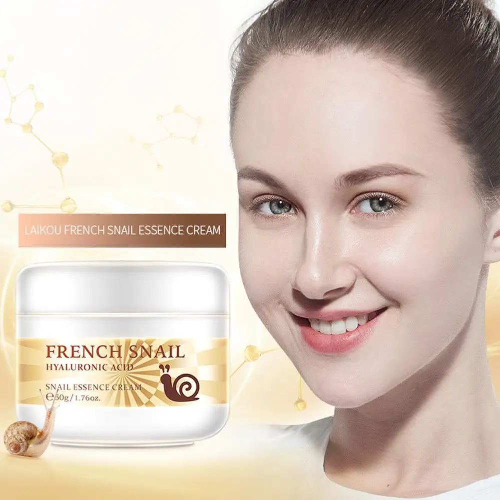 

Snail Face Cream Hyaluronic Acid Anti Collagen Moisturizing Whitening 25g/50g aging Cream Cream For Face Day Anti C H7A4