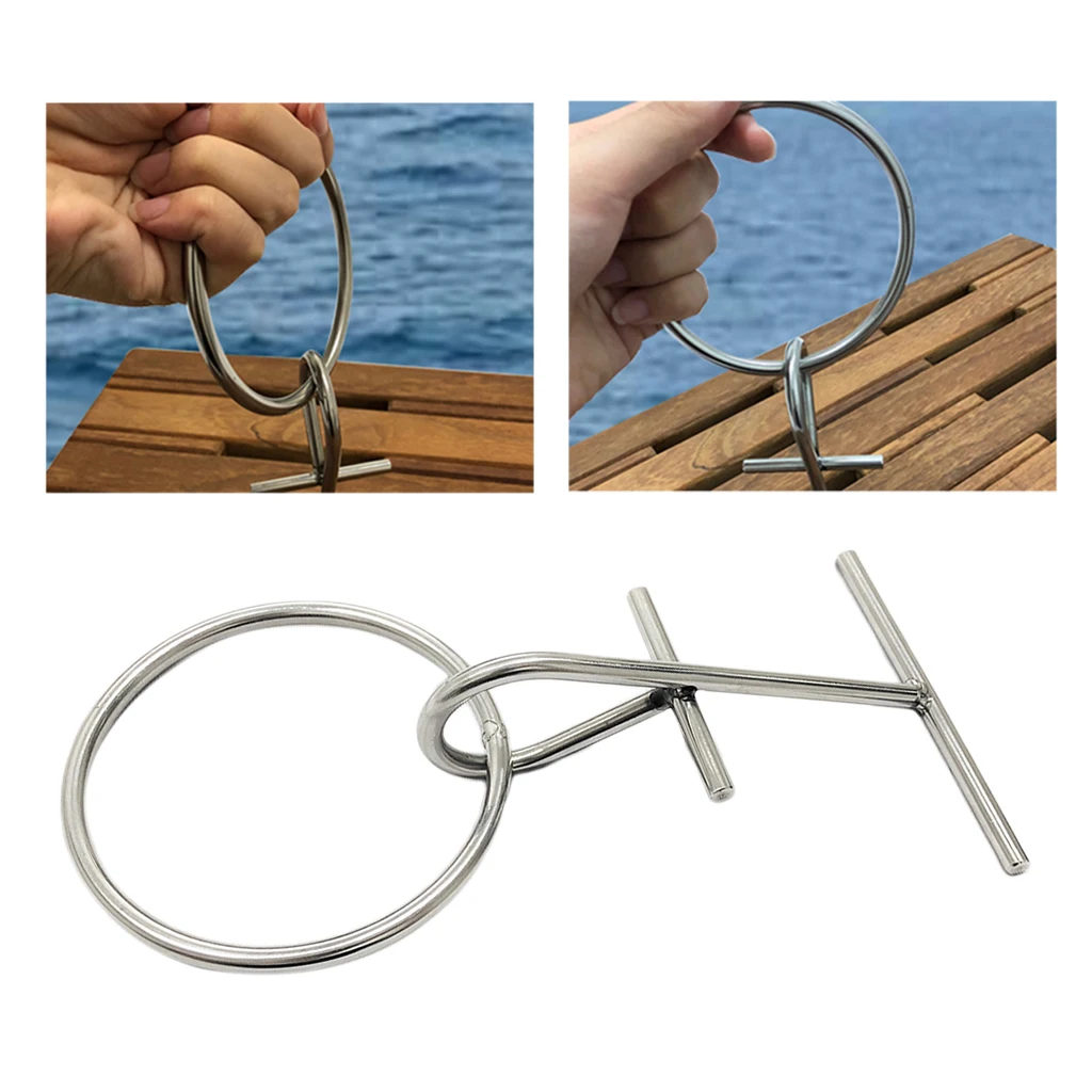 

SS304 Portable Dock Ring Spring Ring Fishing Boat Accessory Silver New