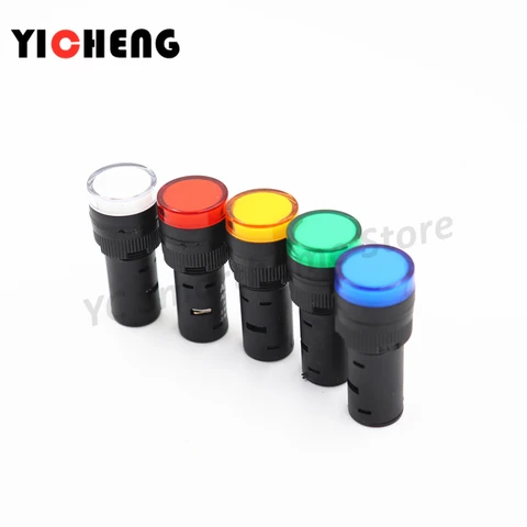Индикаторные лампы ZHENGYICHENG 5 шт., 16 мм, 12/24 В