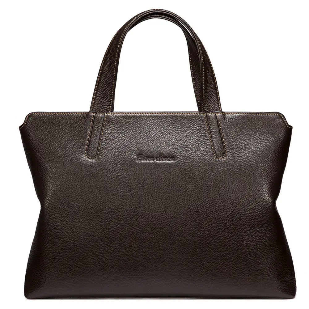 Bison Denim Genuine Leather Men Bag Laptop Handbag Men's Cowhide Business Briefcase  Messenger Bag Shoulder Travel Bags Men