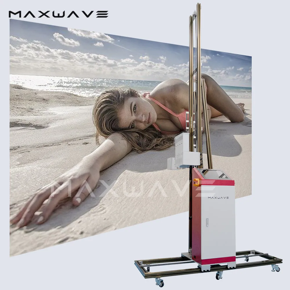 3D вертикальный настенный принтер с УФ-колесами большой формат печати прямые