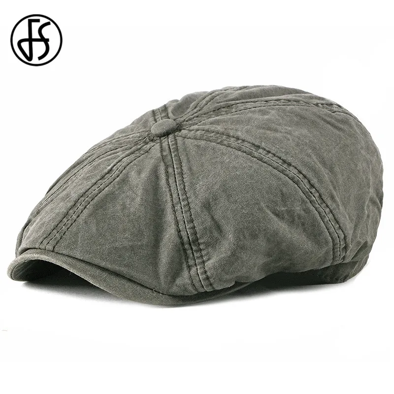 FS Армейский зеленый берет Повседневное Восьмиугольные шляпы для Для мужчин с