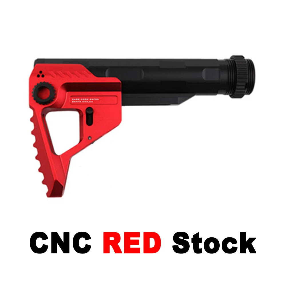 Red and Black CNC Стоковая позиция для AEG страйкбол пневматические пистолеты M4/M16 Пейнтбол принадлежности для охоты BD556 AEG страйкбол запас - Цвет: Red and Black