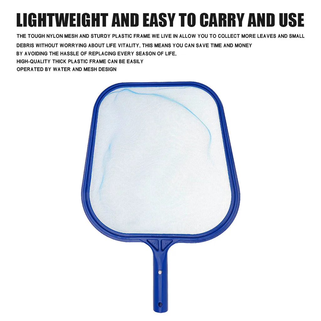 

Professional Leaf Rake Mesh Frame Net Skimmer Cleaner Swimming Pool Spa Tool New Leaf Skimmer Net Tool *