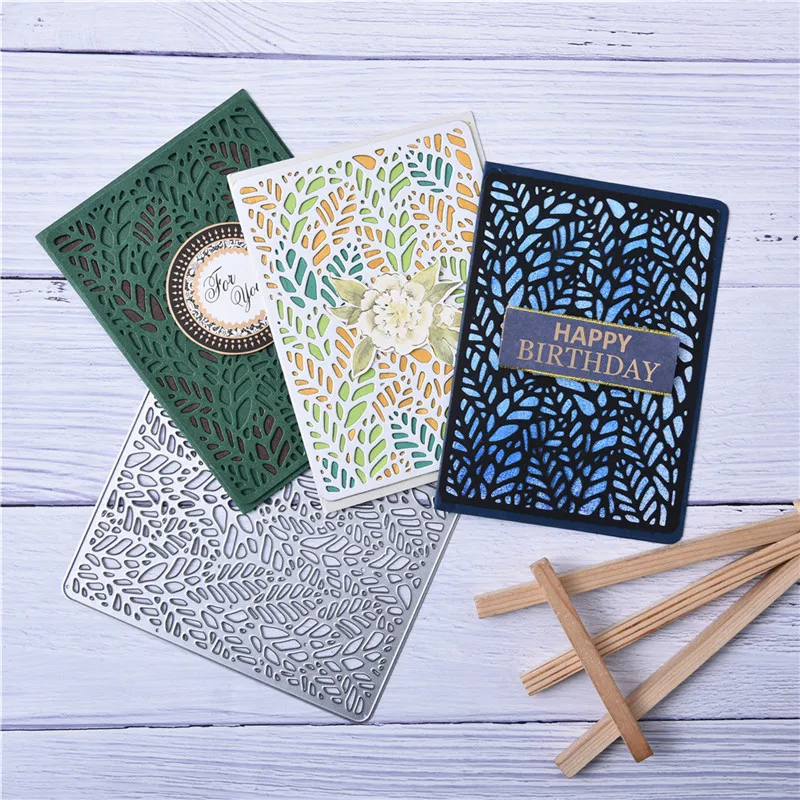 Штампы Eastshape в форме листьев металлические режущие штампы для изготовления карт