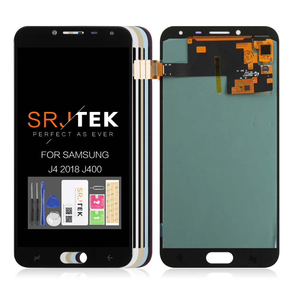 ЖК дисплей AMOLED/Oled 5 дюйма для Samsung Galaxy J4 2018 J400 сенсорный экран дигитайзер samsung j400