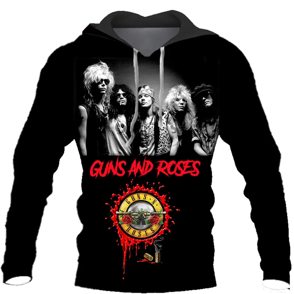 Новое поступление популярные GUNS N ROSE NIGHTRIAN 3D принт мужские и женские модные крутые