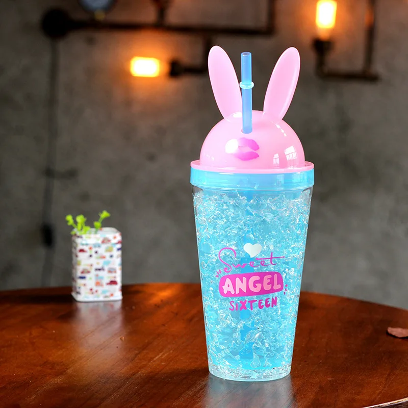 Boxi Kawaii бутылка для напитков с ушками кролика креативная кружка льда милым