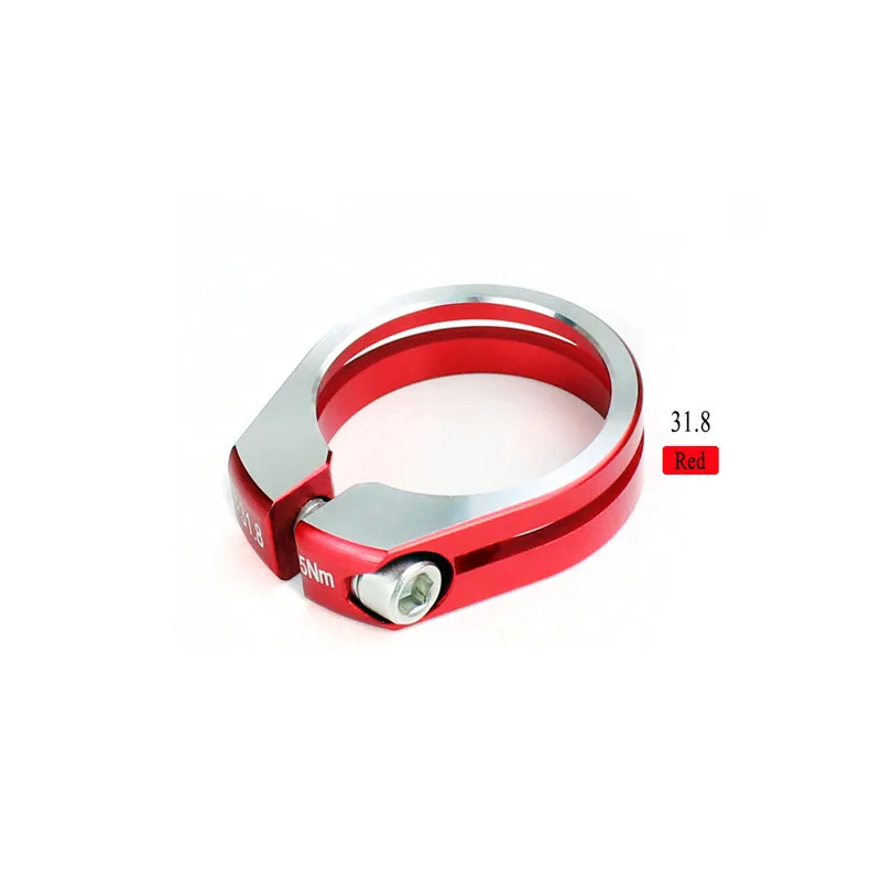 31.8mm Red GUB 31,8 мм 34,9 мм алюминиевый подседельный хомут для велосипедного сиденья MTB велосипед Сверхлегкий зажим для трубок Велоспорт Запчасти зажим стойки сиденья велосипеда - Цвет: 31.8mm Red