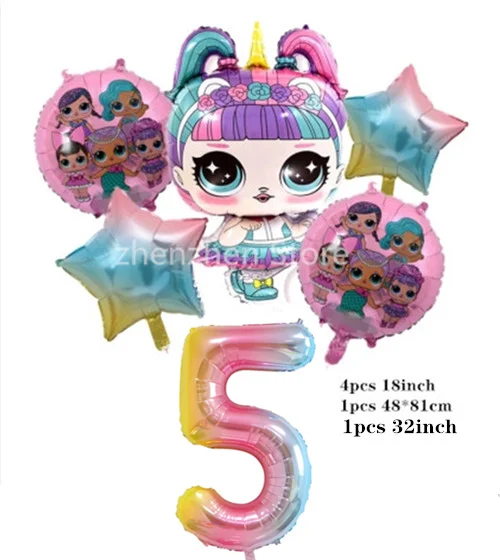 2019 Новинка кукла сюрприз воздушный шар 32 дюйма цифровой костюм детский душ