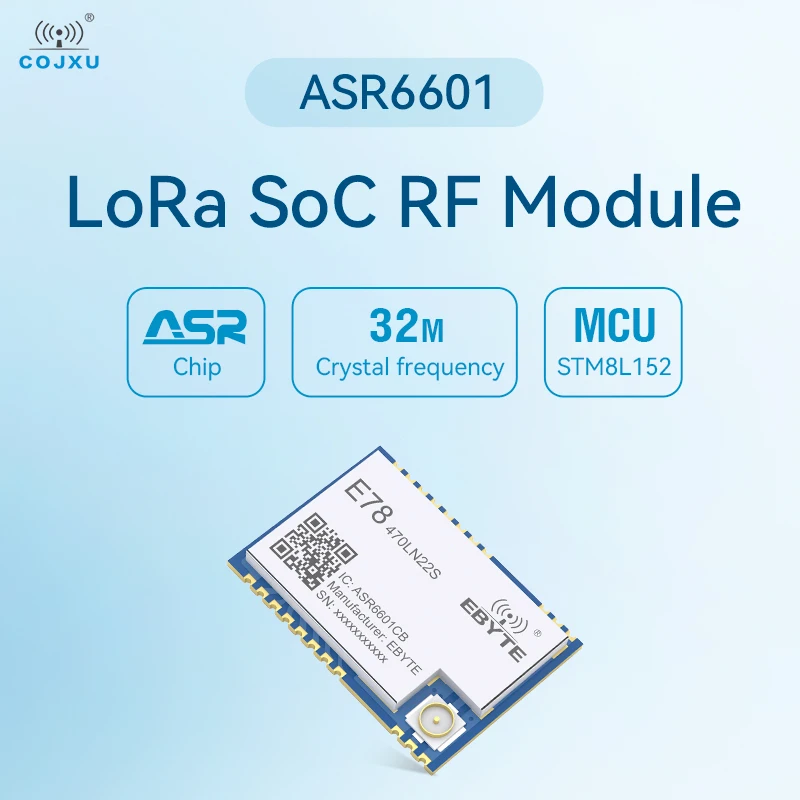 ASR6601 LoRa LoRaWAN зел SoC модуль 433 МГц COJXU 21 дБм с низким энергопотреблением дальность 5 6