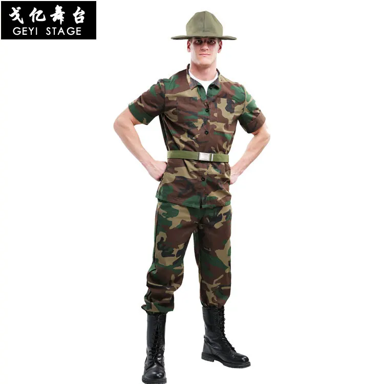 

Halloween Army Military Uniform Camouflage Tactical Clothing Men Special Forces Airsoft Soldier Training Combat Clothes
