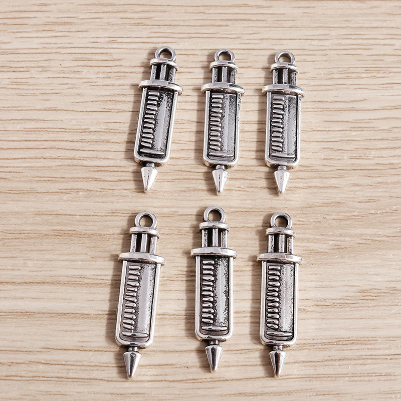 

20pcs 30*8mm Tibetan Silver Color Rocket Charms Pendants for Making DIY Handmade Necklaces Earrings Jewelry Findings Accessories