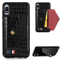 free shipping for samsung galaxy a10 a30 a30s crocodile case with card storage case for samsung galaxy a50 a50s a51 a70 a71