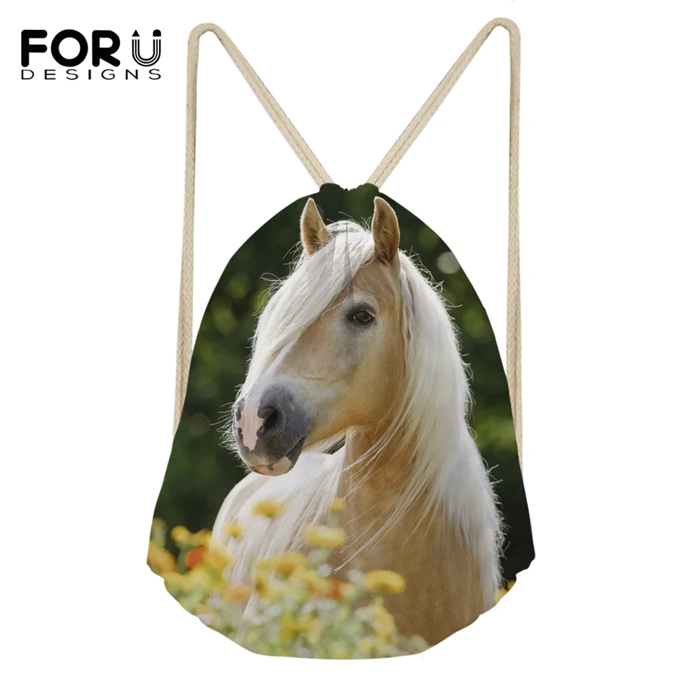 FORUDESIGNS/модные мини-сумки с рисунками маленьких цветов лошади карманами животных