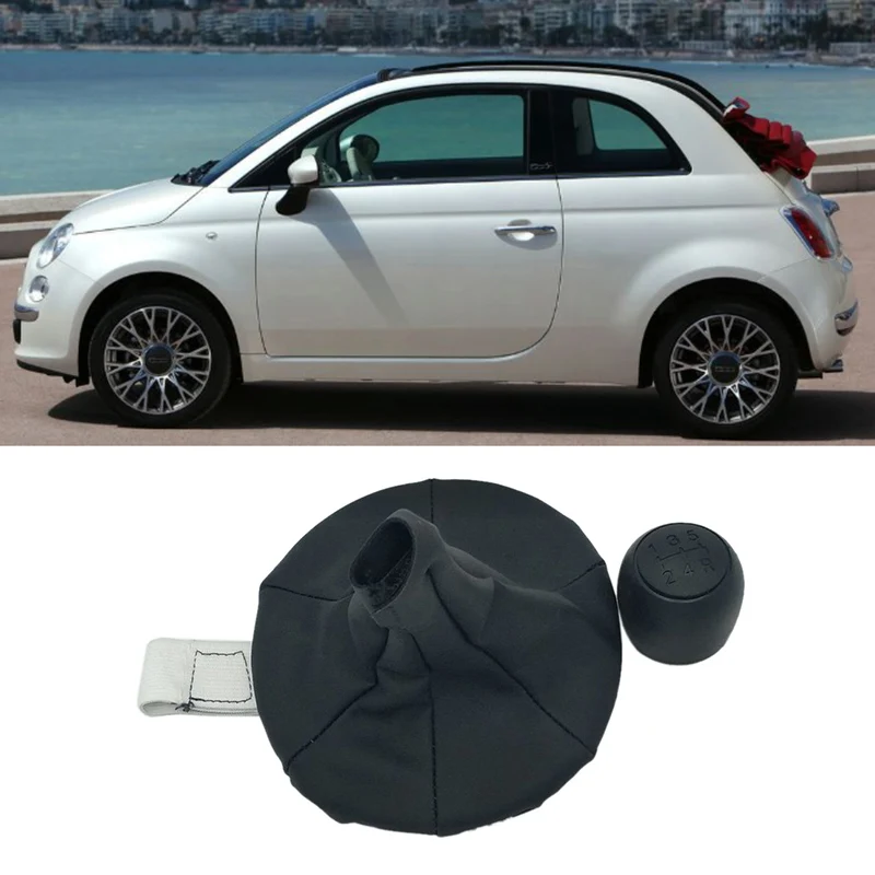 5 скоростей ручка переключения передач гаитер крышка загрузки для Fiat 500 500C панда