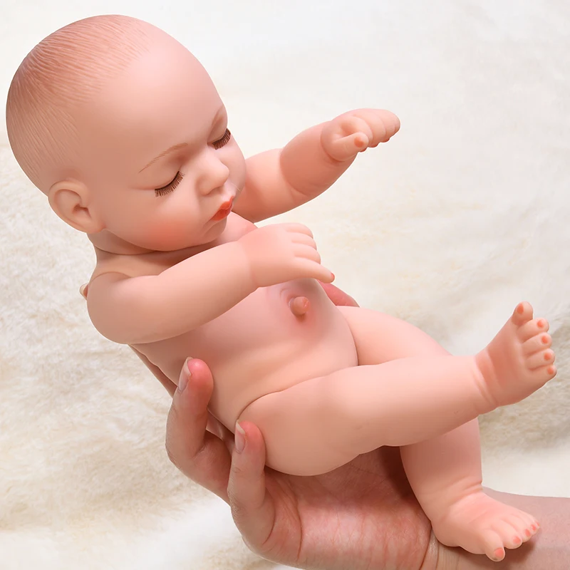 30 см водонепроницаемые спящие куклы для новорожденных полностью силиконовые