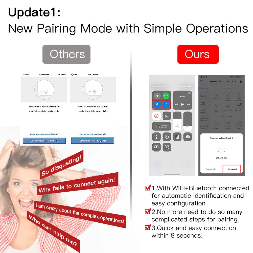 Moes 2 Gang DIY Smart WiFi RF433 модуль переключения Life/Tuya APP RF пульт дистанционного управления