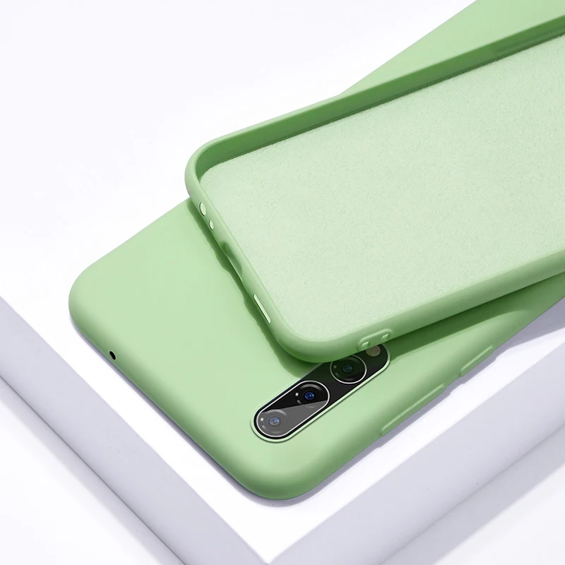 Green Чехол Teppka для huawei Nova 5 T, жидкий силиконовый чехол для телефона, Мягкий ТПУ, детский Кожаный противоударный чехол для huawei Nova5T Coques - Цвет: Green