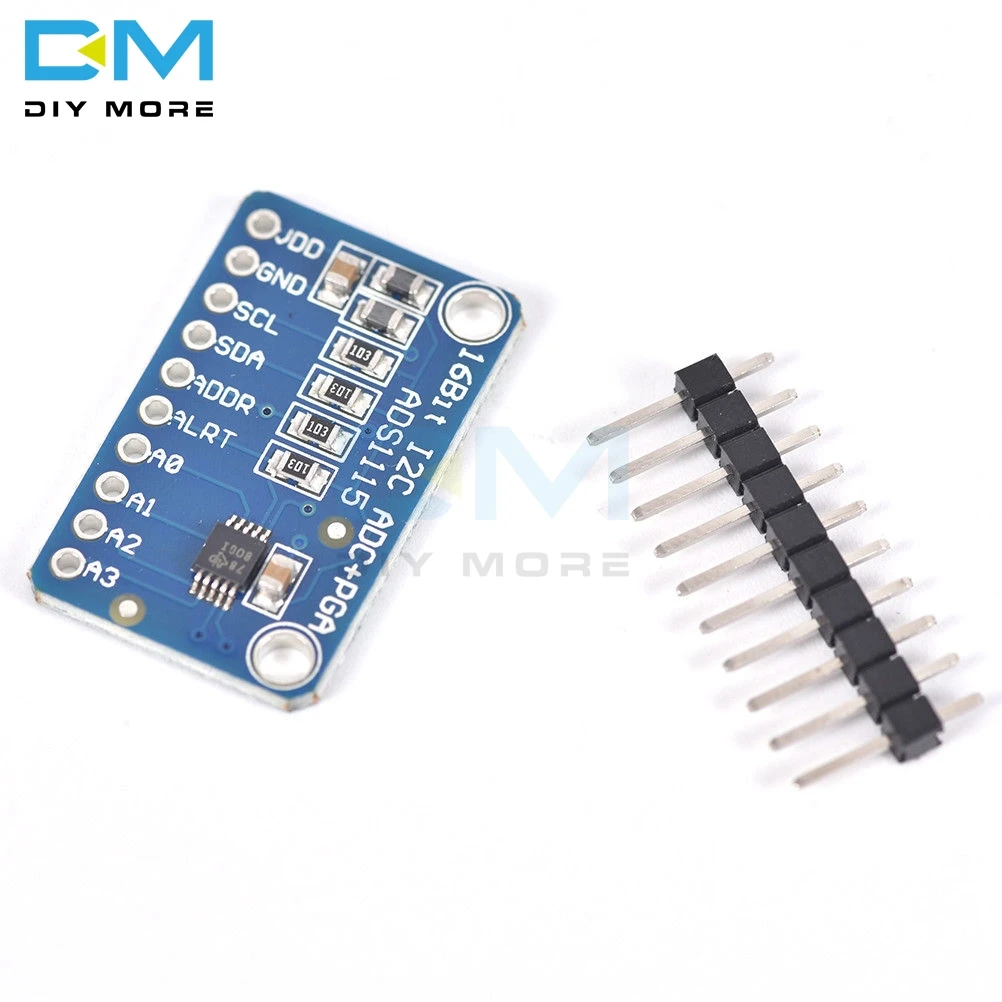 Модуль I2C ADS1115 16-битный прецизионный аналогово-цифровой преобразователь ADC
