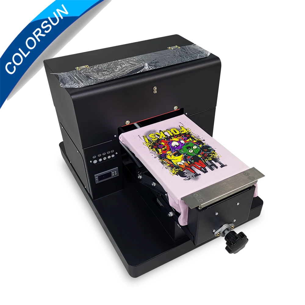 Colorsun A4 планшетный принтер футболка струйный планшетный принтер для футболка печатная машина