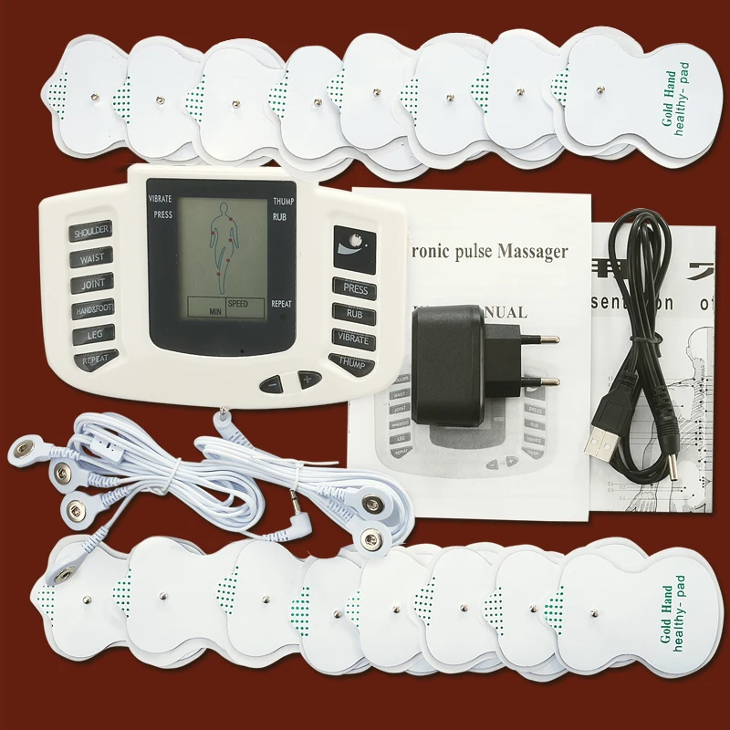 Type1 Tens ems массажёр Электростимуляция стимулятор мышц электростимулятор fisioterapia физиотерапевтический аппарат 16 подушечек - Цвет: Type1