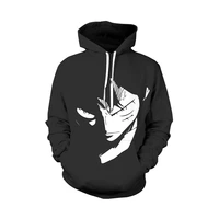 autumn and winter new 3d anime print hoodie for men and women couples fashion hip hop loose hooded sweater thin top