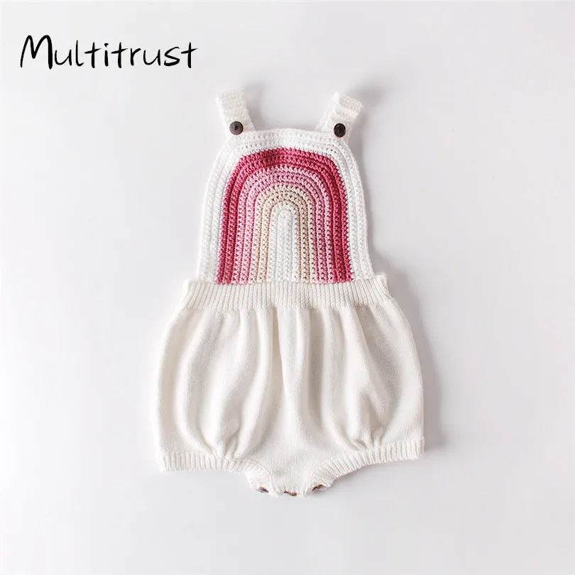 

Комбинезон детский, хлопковый, Радужный, без рукавов