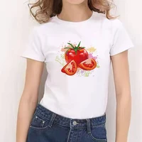 t shirt white tops female tops red fruit printed t shirt women 90s graphic t shirt o neck girl short sleeve harajuku