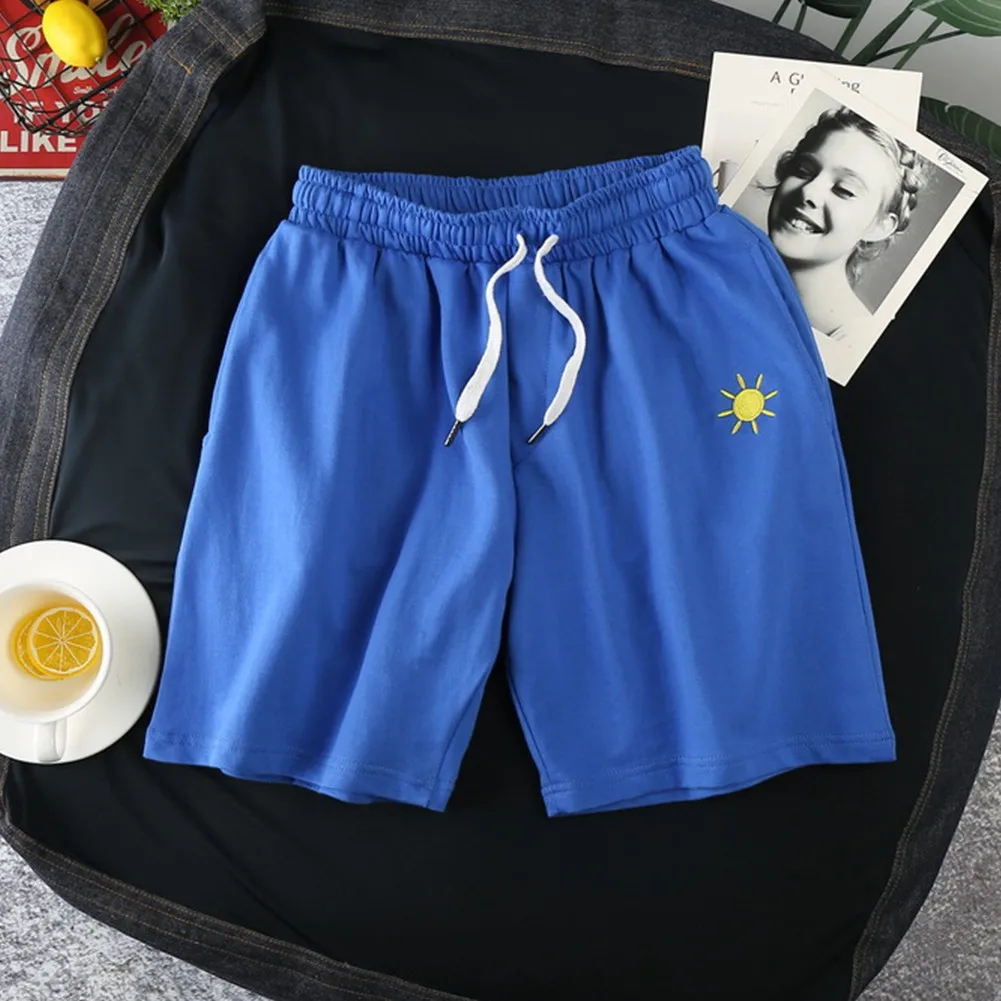

Simplicity Running Sport Shorts Teenager Breathable Gym Training Boxer Short Exercise Jogging Cycling Pant Five-point Loose Pant