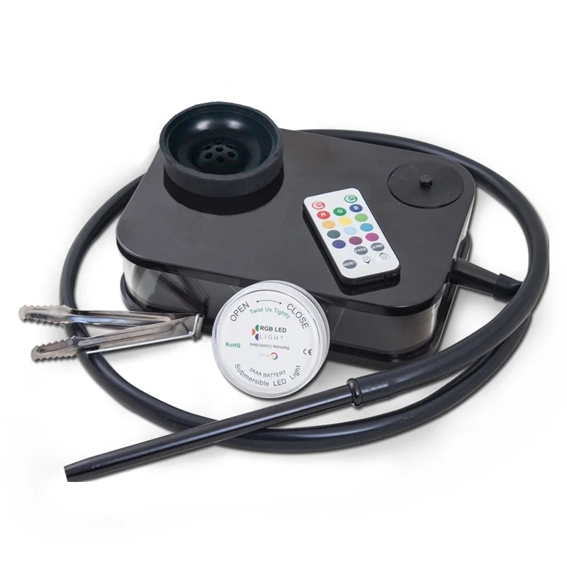 

Набор для кальяна из акрила, полный набор для кальяна со светодиодсветодиодный подсветкой, ручной держатель для угля, аксессуары для наргил...