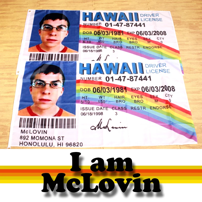 Фото Флаг McLovin 3x5 футов, флаг из полиэстера 90x150 см 100D №2