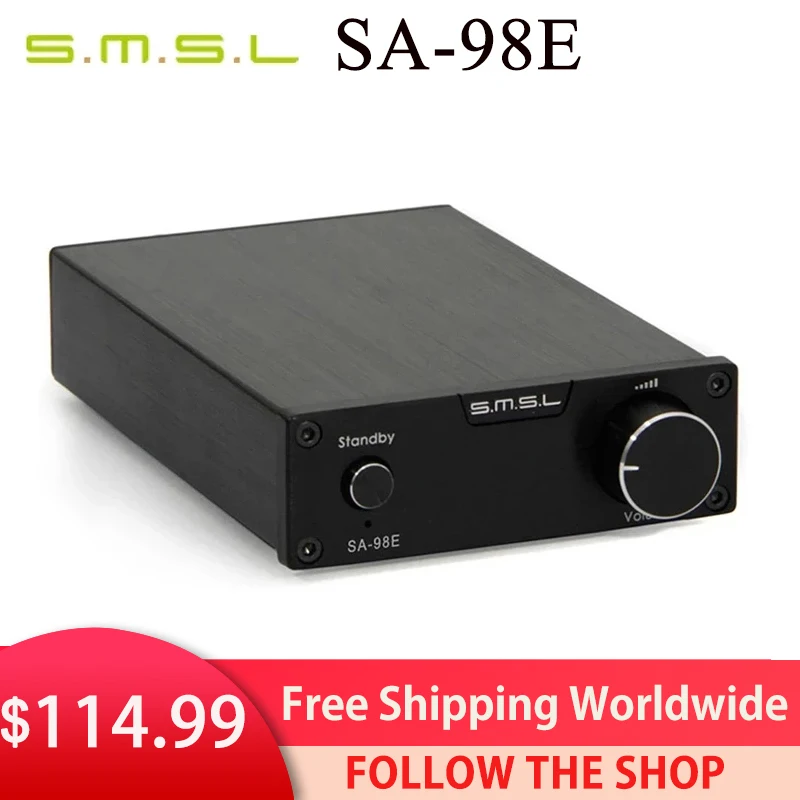 

Цифровой усилитель SMSL SA-98E 160WPC TDA7498E класса T с адаптером питания