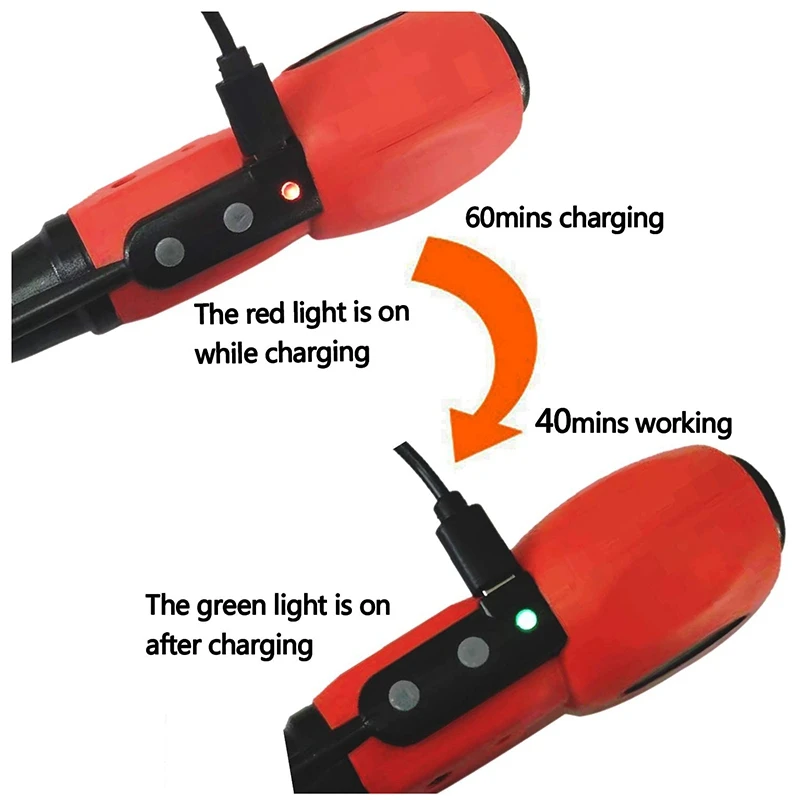 

3.6V Small Electric Screwdriver Rechargeable Cordless Power Screwdriver Set with 1 netic Bit,12Pcs Bits, Bit Adapter