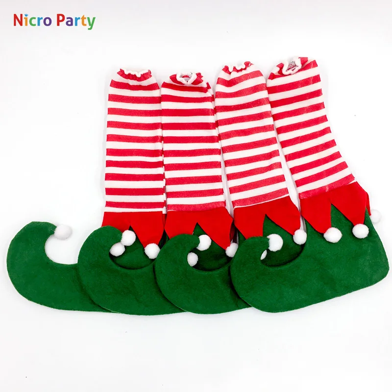 Nicro Chair Foot Covers Christmas Decor For Home Table Ornament 2020 Navidad Xmas Party New Year Gift #Chr86 | Дом и сад
