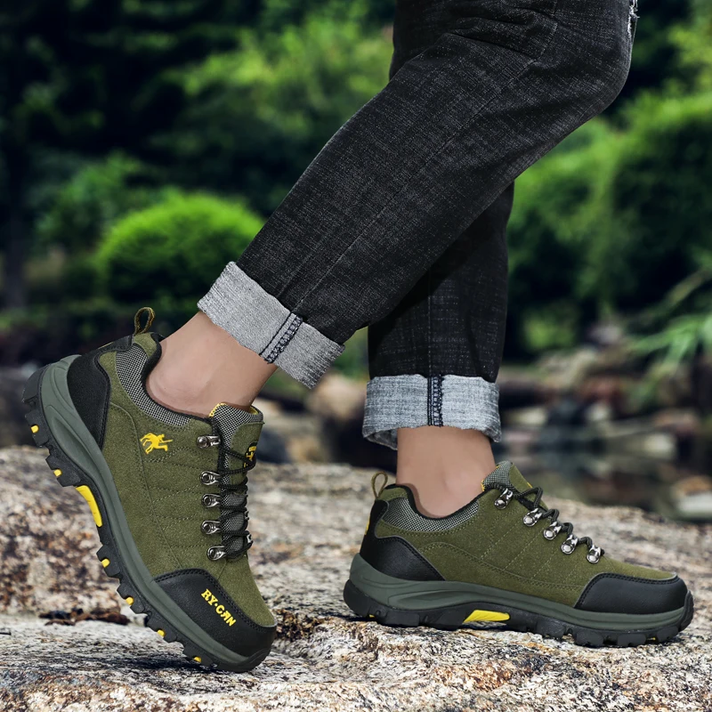 Брендовая уличная походная обувь для мужчин водонепроницаемая