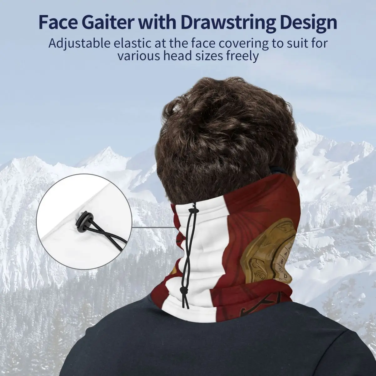 Маска-Балаклава Cryptex DaVinci Code шарф-бандана охотничий зимний мотоциклетный шарф