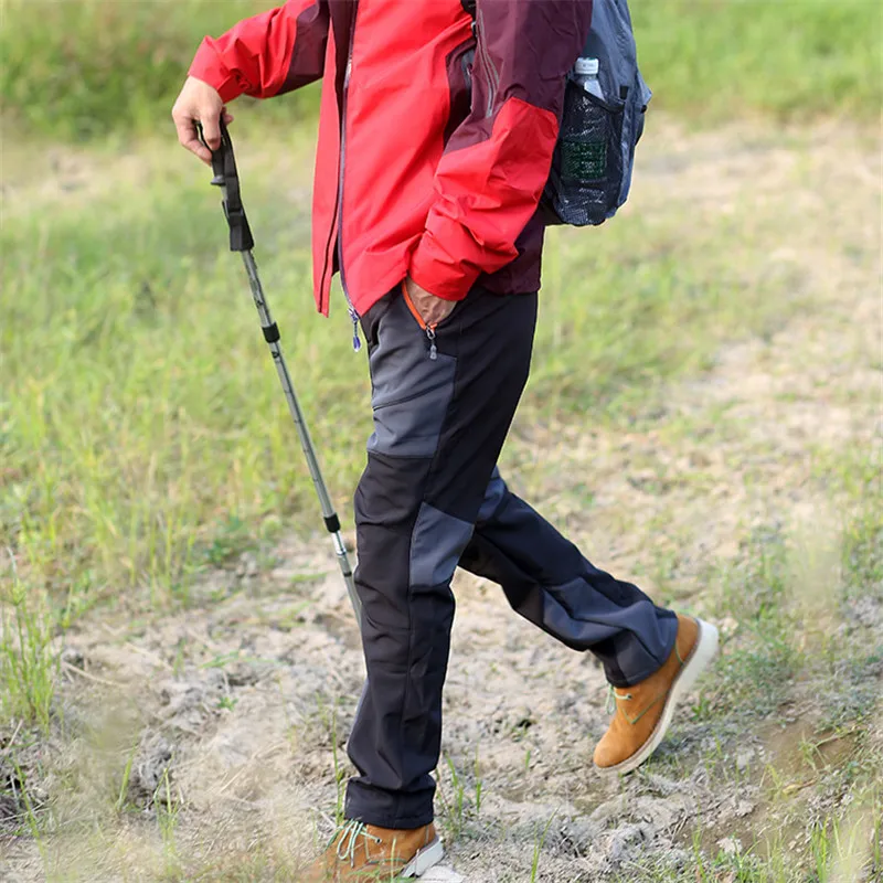 

Autumn winter Fleece pants Windproof and waterproof Breathable softshell Trousers outdoor sports hiking Trekking women men pants
