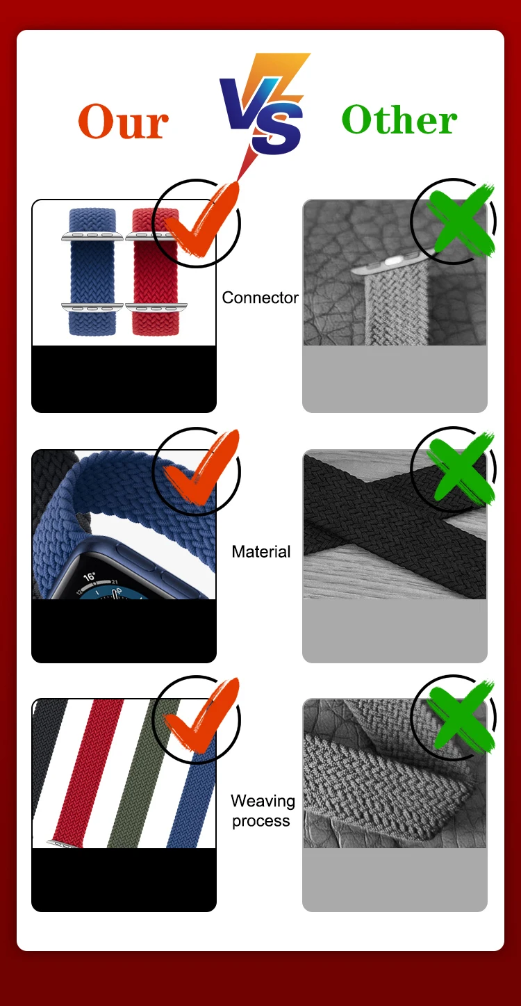 

38mm 42mm Braided Solo Loop For Apple watch band Nylon Sport Loop bracelet iwatch series 3 4 5 SE Apple watch 6 Strap 44mm 40mm
